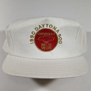 Vtg 1990 Daytona 500 Chevrolet The Will to Win 5 Panel Hat